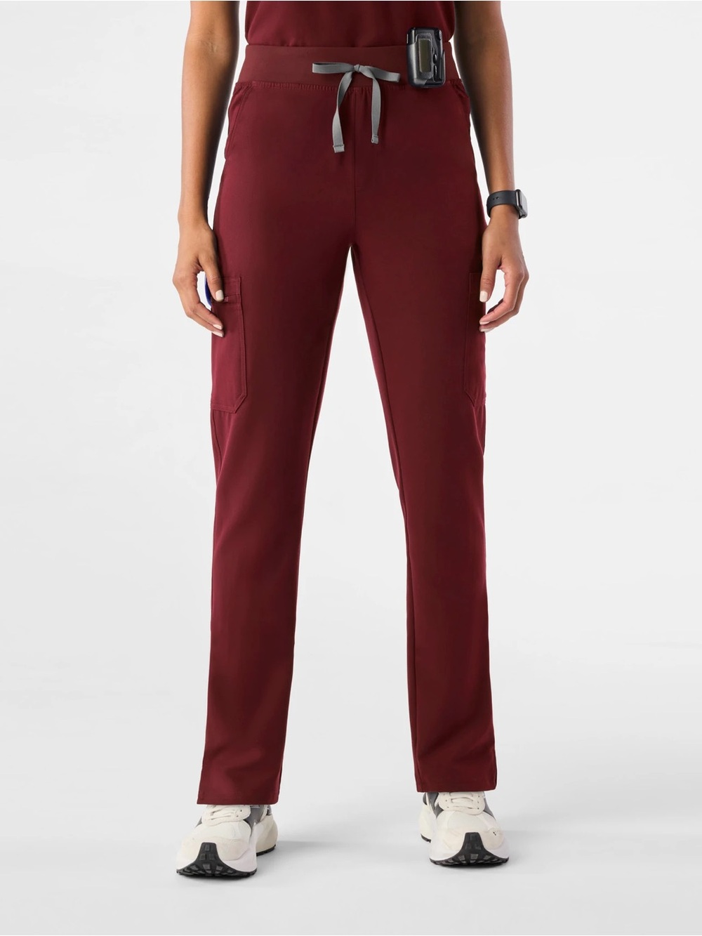 Figs Yola High-Rise Slim Scrub Pant Burgundy Size X-Large